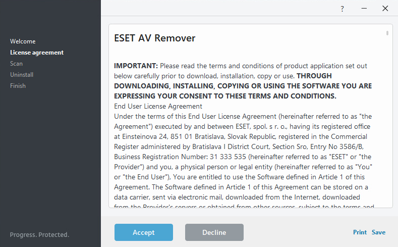 Eset av deals remover