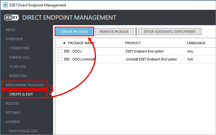 Scan, ESET Direct Endpoint Management plugin for NinjaOne