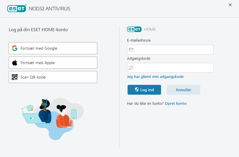 Log på ESET HOME Log på ESET HOME