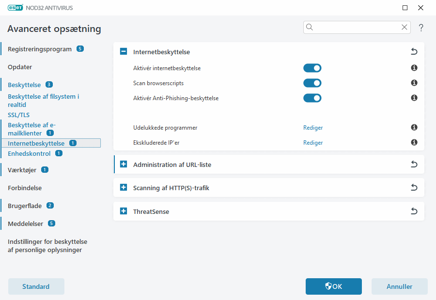 Internetbeskyttelse Internetbeskyttelse