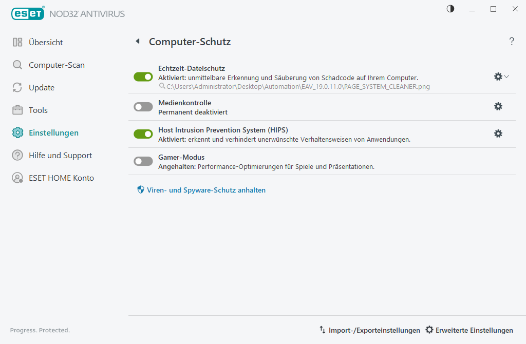 Computer-Schutz Computer-Schutz