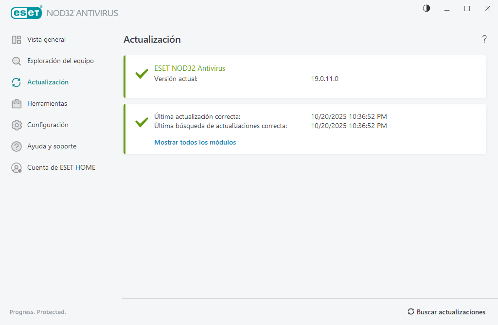 Módulo de actualización