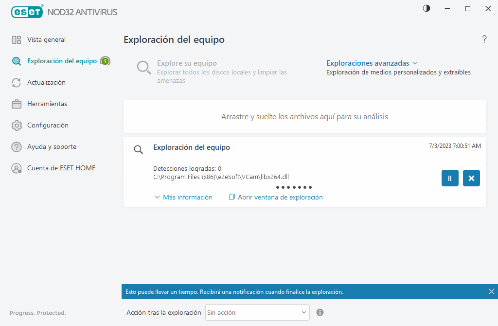Exploración del equipo Exploración del equipo