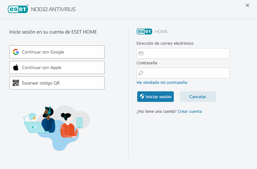 Iniciar sesión en ESET HOME Iniciar sesión en ESET HOME