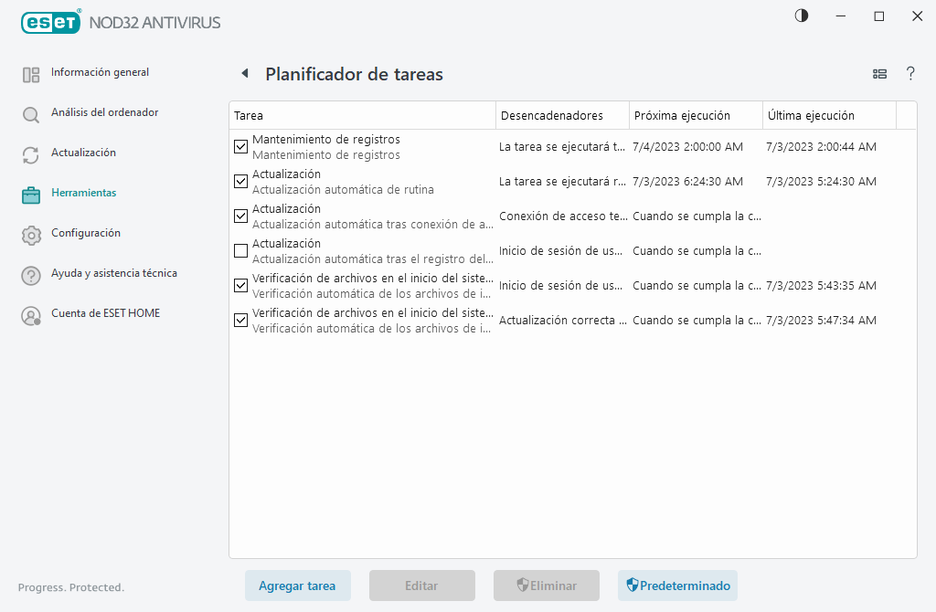 Planificador de tareas Planificador de tareas