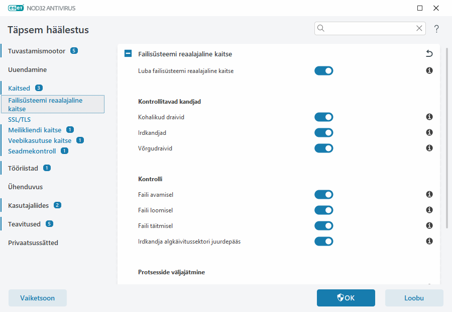 Failisüsteemi reaalajaline kaitse Failisüsteemi reaalajaline kaitse