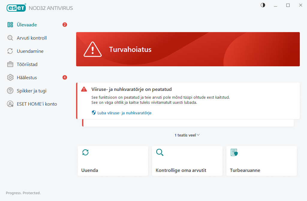Näidatakse kriitilist probleemi