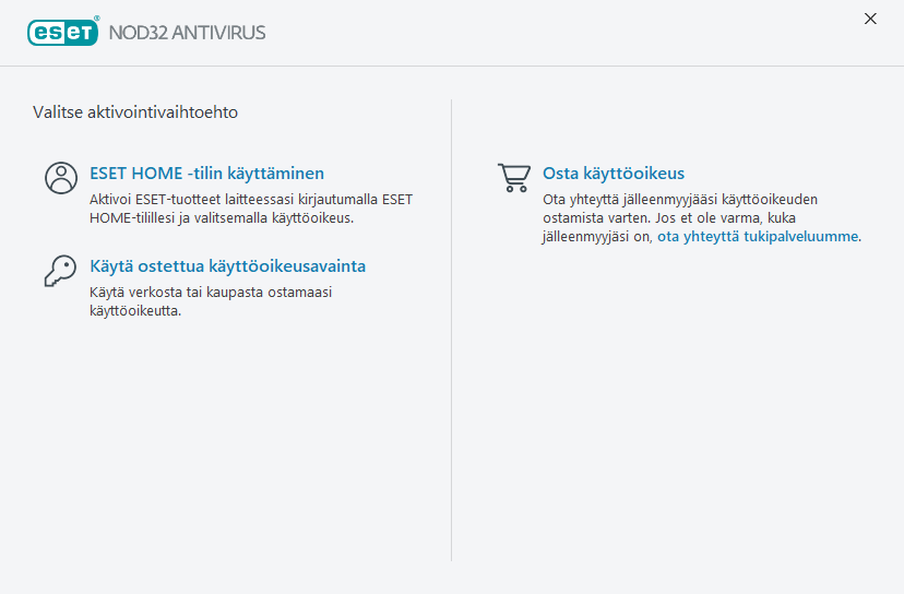 Tuoteaktivointi Tuoteaktivointi