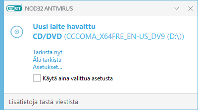 Uusi laite havaittu