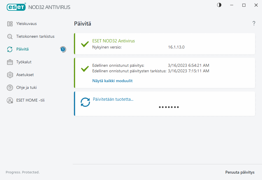Päivitysprosessi Päivitysprosessi