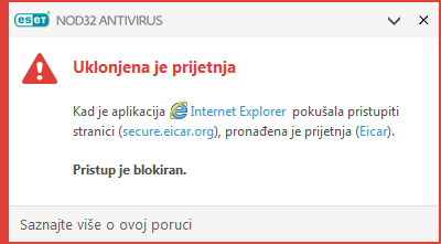 Uklonjena je prijetnja