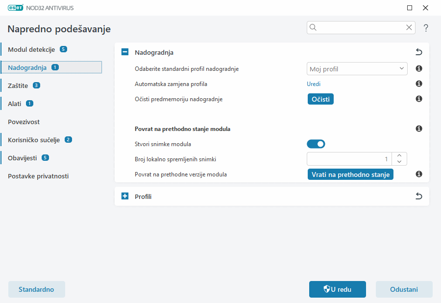 Povrat modula Povrat modula