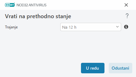 Vremenski interval povrata Vremenski interval povrata