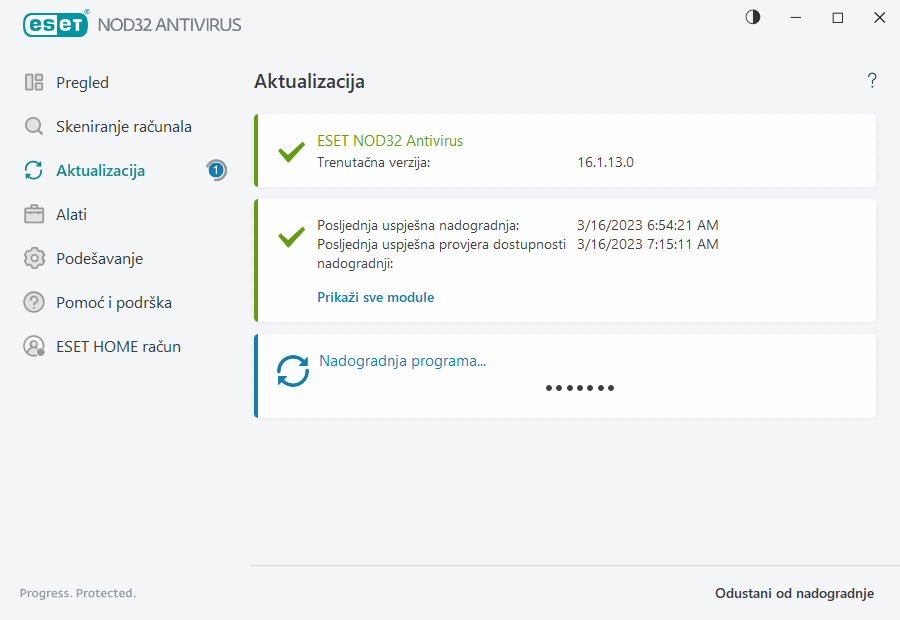 Proces aktualizacije