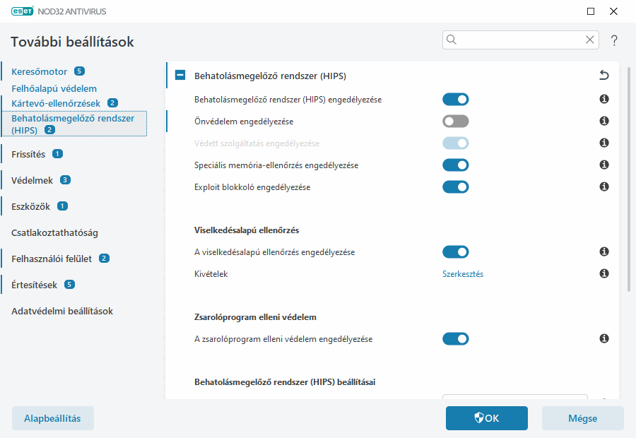 Behatolásmegelőző rendszer (HIPS)