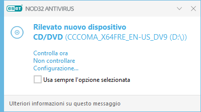 Rilevato nuovo dispositivo