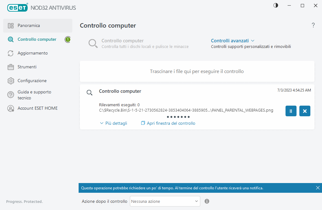 Controllo del computer