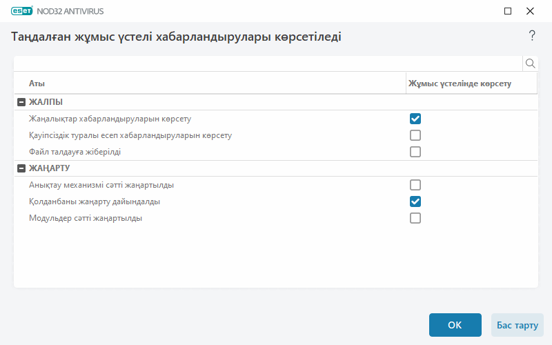 Жұмыс үстелінің хабарландырулары Жұмыс үстелінің хабарландырулары