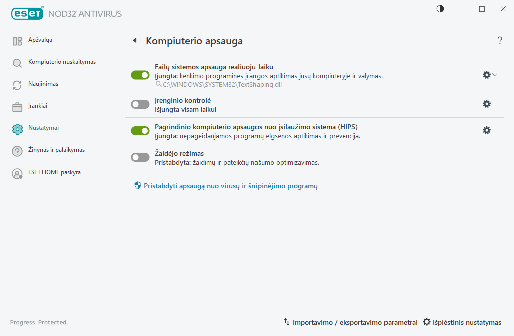 Kompiuterio apsauga Kompiuterio apsauga