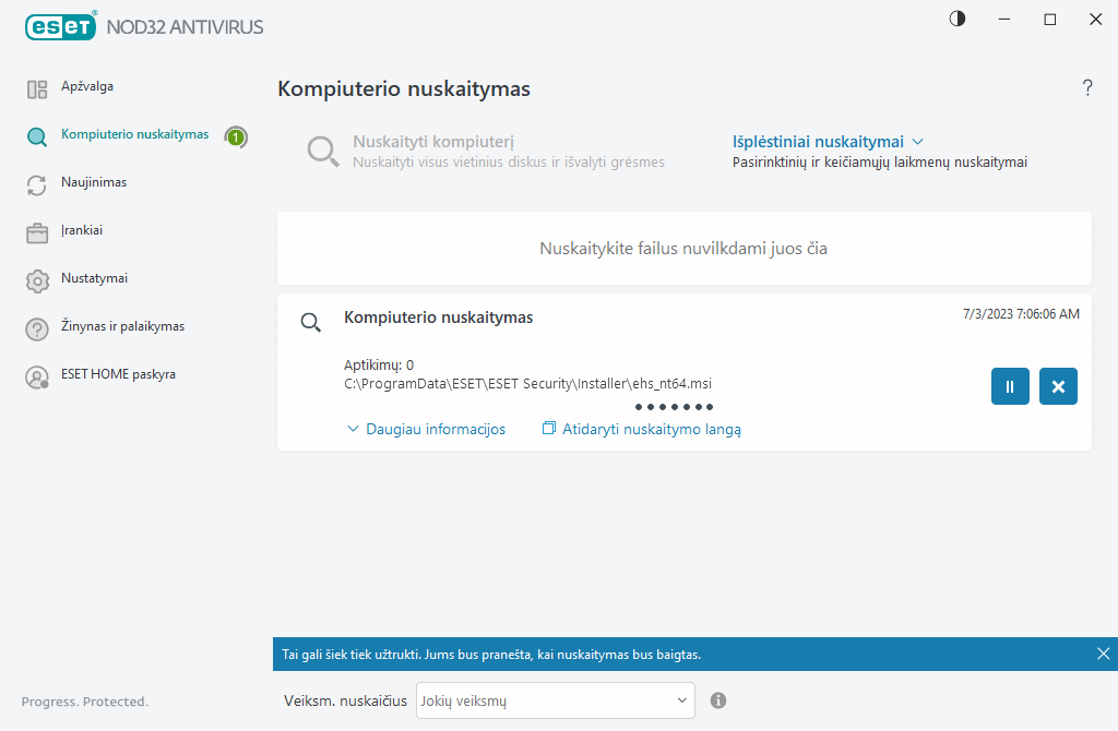 Kompiuterio nuskaitymas