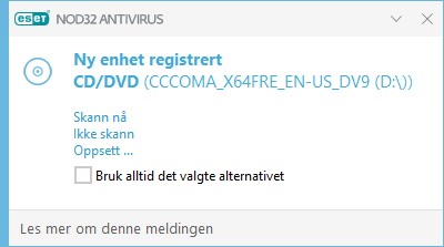 Ny enhet registrert