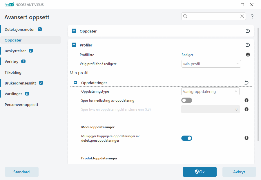 Modultilbakerulling Modultilbakerulling