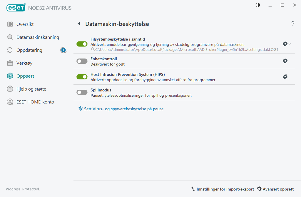 Datamaskin-beskyttelse Datamaskin-beskyttelse