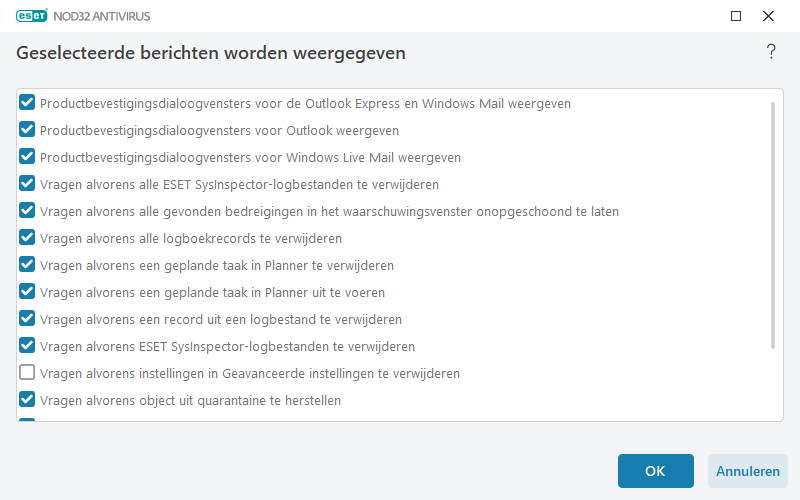 Bevestigingsberichten Bevestigingsberichten