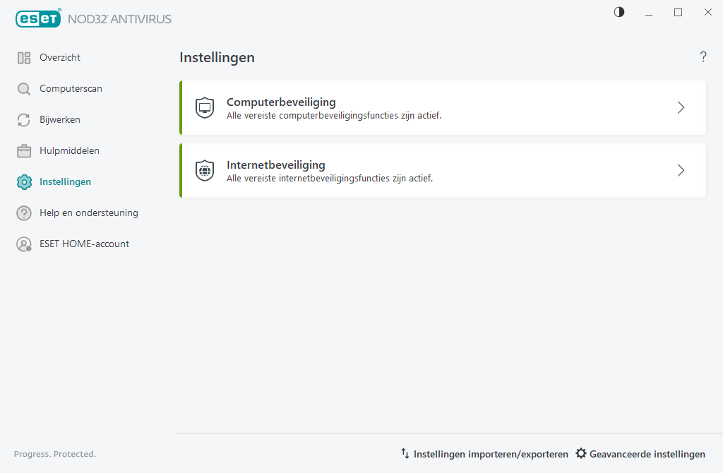 Instellingen Instellingen