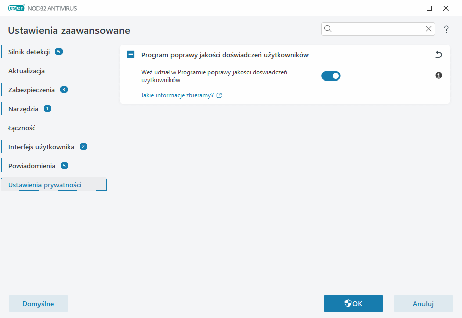 Ustawienia prywatności Ustawienia prywatności