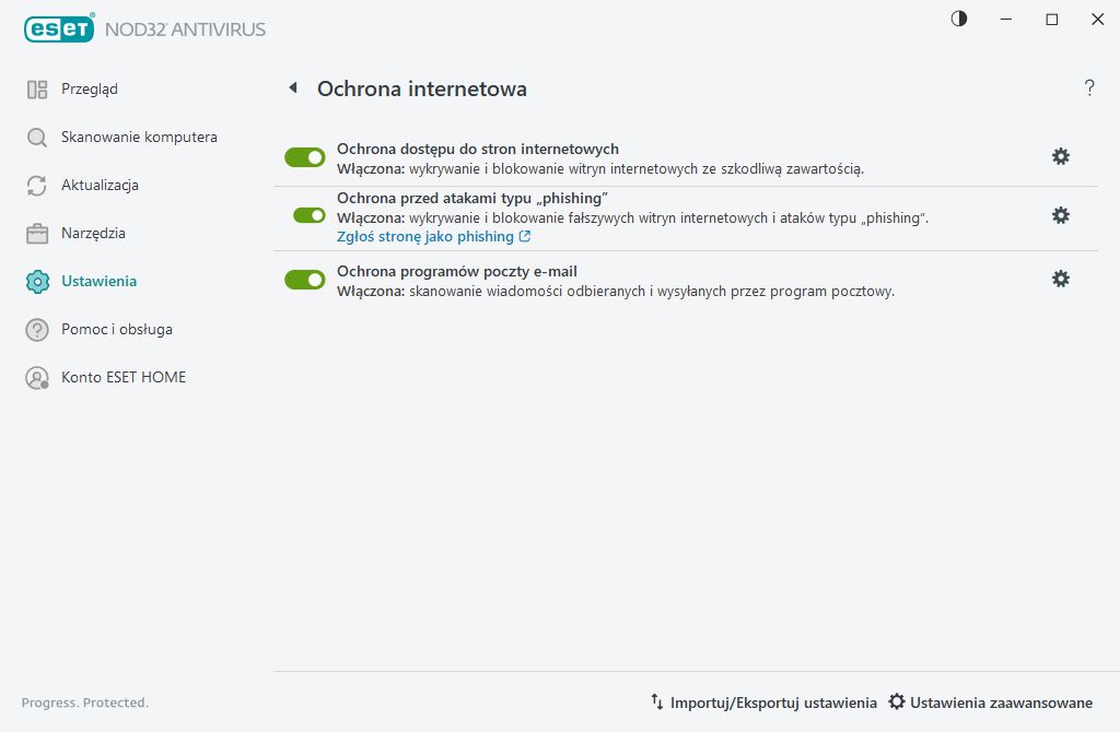 Ochrona internetowa Ochrona internetowa