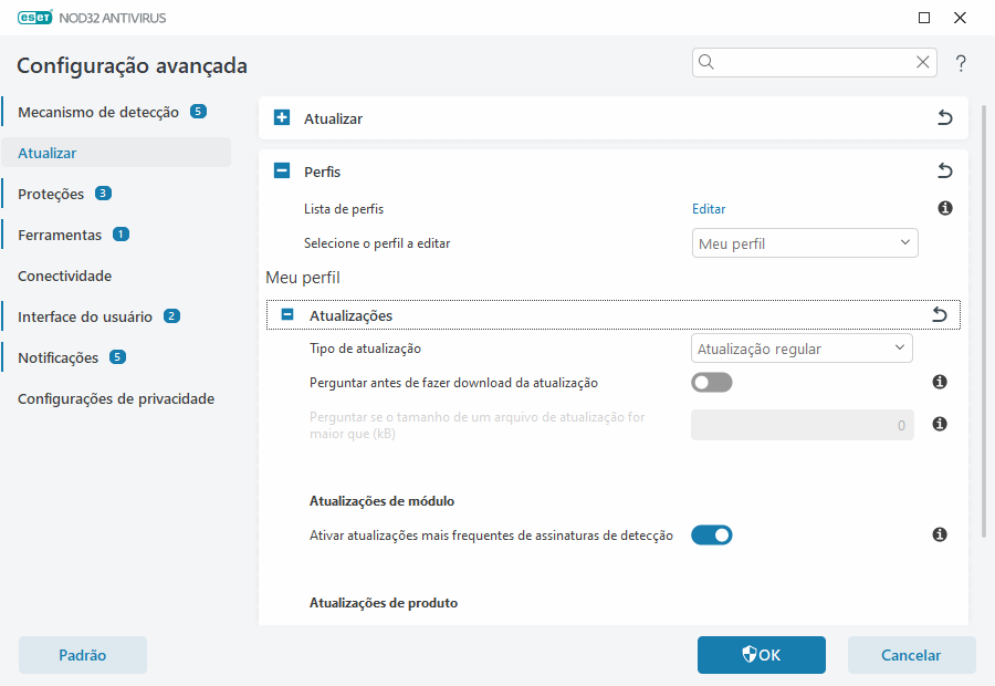 Reversão do módulo