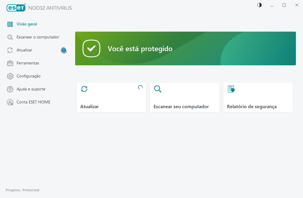 Status da proteção Status da proteção