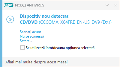 Dispozitiv nou detectat Dispozitiv nou detectat
