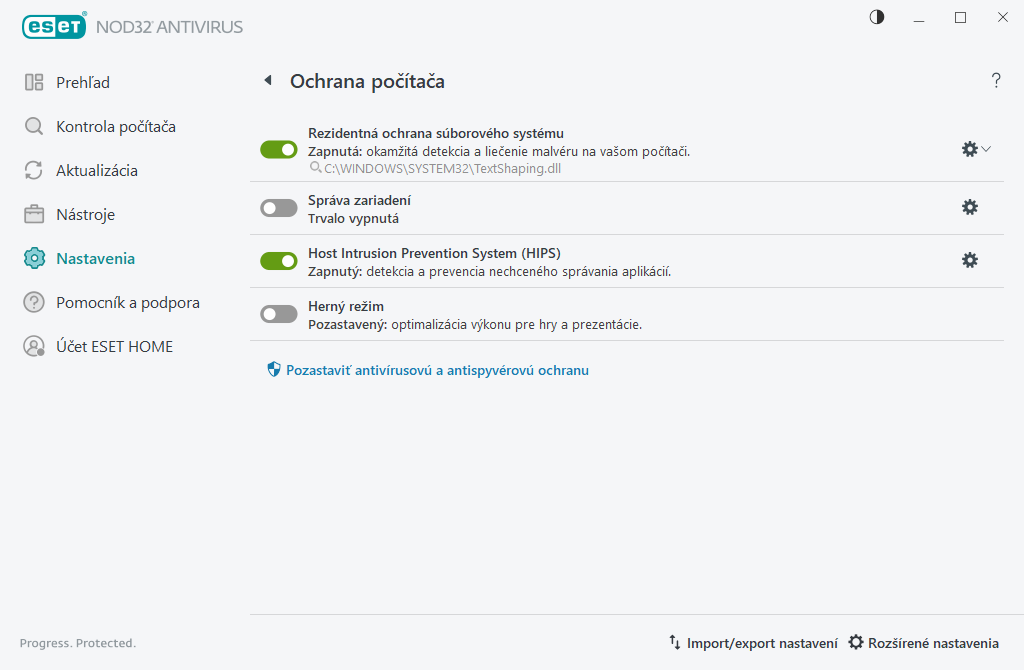Ochrana počítača Ochrana počítača