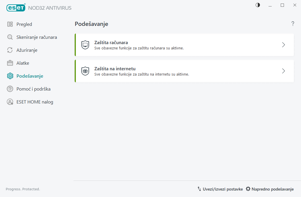 Podešavanje Podešavanje
