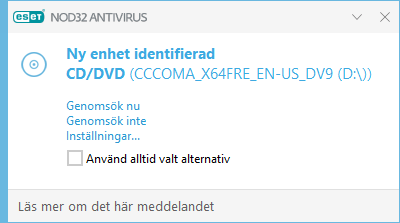 Ny enhet identifierad Ny enhet identifierad