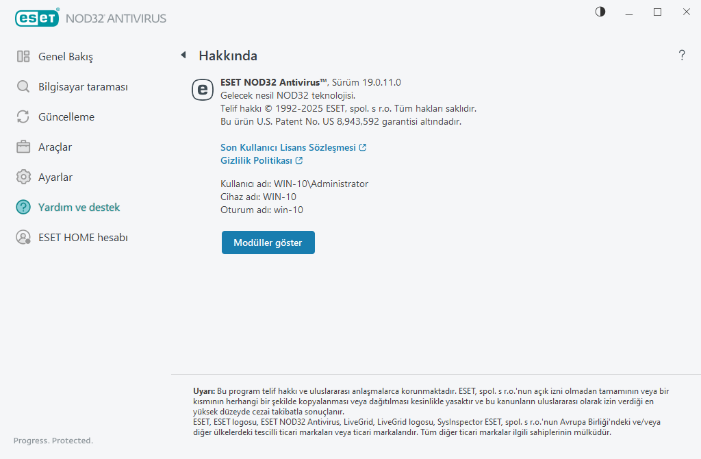 Yüklü sürümle ilgili ayrıntılar Yüklü sürümle ilgili ayrıntılar