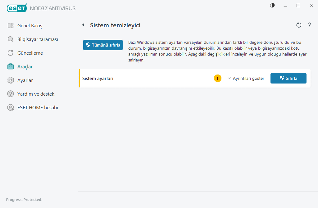 Sistem temizleyici Sistem temizleyici