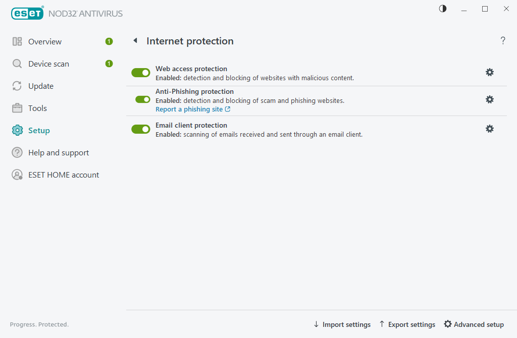 Internet protection