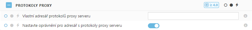 Nastavení politiky pro protokoly proxy serveru ESET Bridge Nastavení politiky pro protokoly proxy serveru ESET Bridge