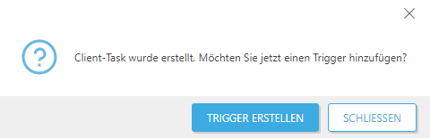 Trigger erstellen. Trigger erstellen.