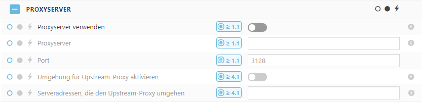 Policy-Einstellungen für den Proxyserver in ESET Bridge Policy-Einstellungen für den Proxyserver in ESET Bridge