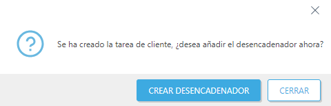 Crear desencadenador.
