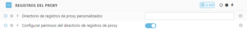 Configuración de la política de registros del proxy de ESET Bridge Configuración de la política de registros del proxy de ESET Bridge