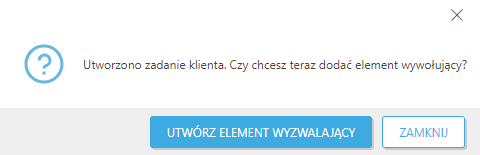 Utwórz element wyzwalający.