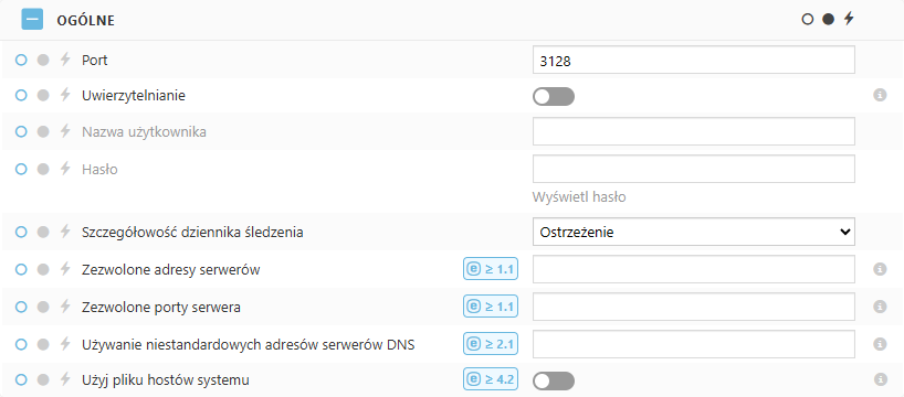 Ustawienia ogólnej polityki ESET Bridge Ustawienia ogólnej polityki ESET Bridge