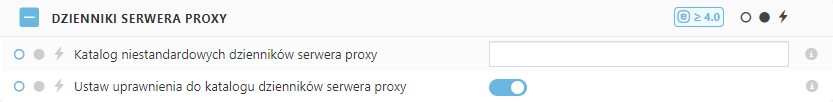 Ustawienia polityki dzienników serwera proxy ESET Bridge Ustawienia polityki dzienników serwera proxy ESET Bridge