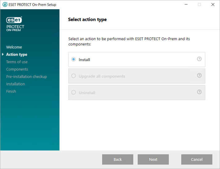 All‑in‑one inštalácia konzoly ESET PROTECT