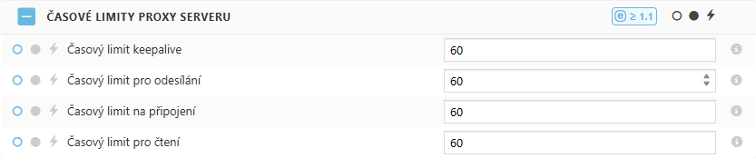 Nastavení politiky pro časové limity proxy serveru ESET Bridge